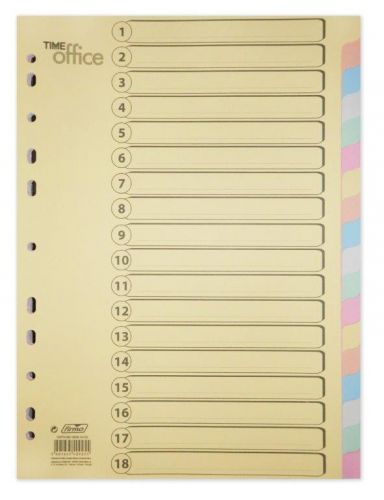 SEPARAD.CARTOLINA TIMEOFFICE A4 C18FLS 180GRS , FIRMO , 37328 , 5601645409255